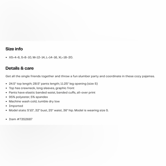 WILDFOX Single AF Two Piece Pajamas Set size Small NWT - Picture 5 of 10